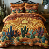 3-Piece Quilt Set - Cactus Sunrise