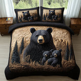 3-Piece Quilt Set - Forest Animals