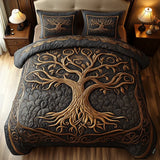 3-Piece Quilt Set - Tree of Life