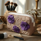 Amanda - Quilted Toiletry Bag - Enchanted Rose