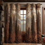 Anastasia - Quilted Curtains - Quiet Forest