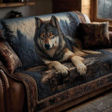 Ayana - Quilted Sofa Cover Wolf
