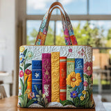 Floral Library Artisan Tote
