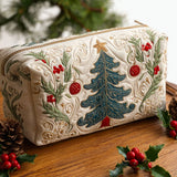 Bonnie - Quilted Toiletry Bag - Christmas Forest
