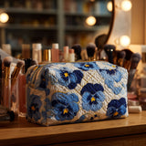 Cheyenne - Quilted Toiletry Bag - Violets