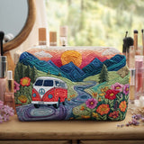 Colleen - Quilted Toiletry Bag - Open Horizon