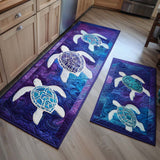 Desiree - 2-Piece Kitchen Mat Set - Sea Turtle