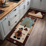 Elena - 2-Piece Kitchen Mat Set - Snowy Winter
