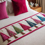 Estelle - Quilted Bed Runner - Christmas Trees