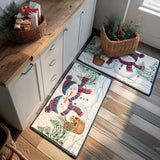 Giselle - 2-Piece Kitchen Mat Set - Elegant Winter