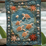 Isadora - Textile Wall Art - Fantastic Turtles