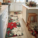 Kadence - 2-Piece Kitchen Mat Set - Carmine Plaid