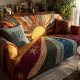 Kaelyn - Quilted Sofa Cover Patchwork Rustic All Dawn