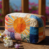 Katherine - Quilted Toiletry Bag - Refined Sun