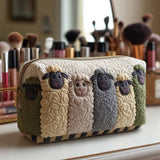 Kendall - Quilted Toiletry Bag - Sheep