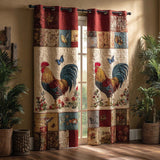 Kinslee - Quilted Curtains - Farm Hens