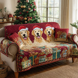 Lucero - Quilted Sofa Cover Golden Retriever