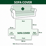 Fayette - Quilted Sofa Cover Classic Check Pattern