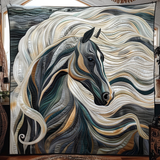 Marcella - Quilted Blanket - Graceful Horse
