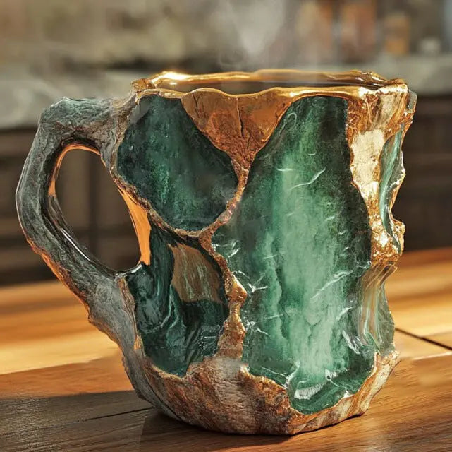 Mineral Coffee Mugs with Crystal Infusion