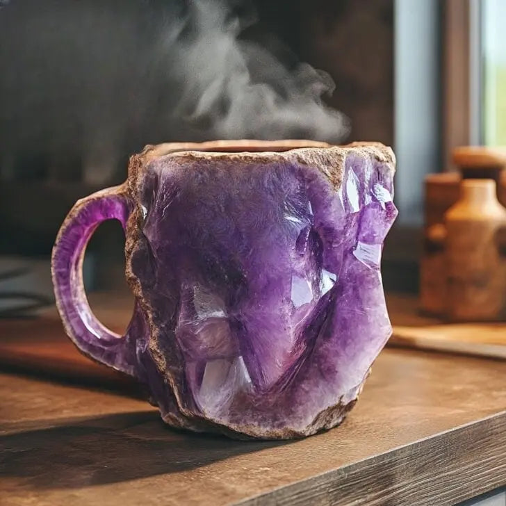 Mineral Coffee Mugs with Crystal Infusion