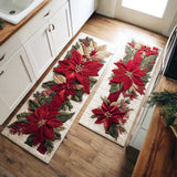Myla - 2-Piece Kitchen Mat Set - Scarlet Christmas Star