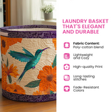 Quilted Laundry Basket - Blue Lupin