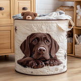 Quilted Laundry Basket - Cuddle Puppy
