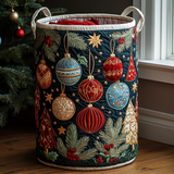 Quilted Laundry Basket - Festive Charm