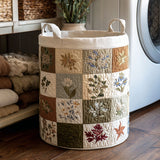 Quilted Laundry Basket - Floral Altar