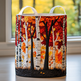 Quilted Laundry Basket - Forest