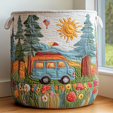 Quilted Laundry Basket - Peaceful Journey
