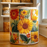 Quilted Laundry Basket - Sunflower II