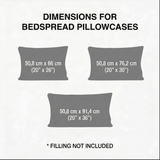 Quilted Pillow Sham - Festive Steam Locomotive