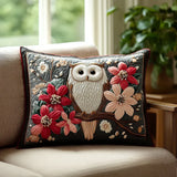 Quilted Pillow Sham - Owl's Whisper