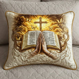 Quilted Pillow Sham - Prayer and Scripture