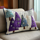 Quilted Pillow Sham - Winter Amethyst