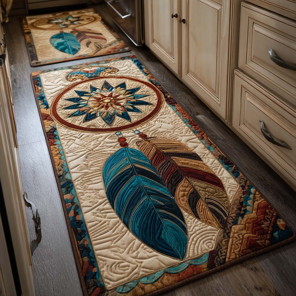 Saige - 2-Piece Kitchen Mat Set - Southwestern