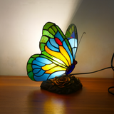 Artistic Blue Butterfly Table Lamp
