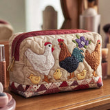 Skyler - Quilted Toiletry Bag - Hen in Nest
