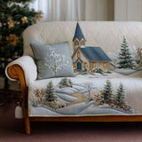 Verona - Quilted Sofa Cover Light Holy of Christmas