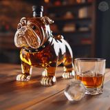 Bulldog-Themed Whiskey Flask