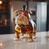 Bulldog-Themed Whiskey Flask