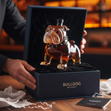 Bulldog-Themed Whiskey Flask