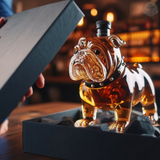 Bulldog-Themed Whiskey Flask