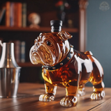 Bulldog-Themed Whiskey Flask