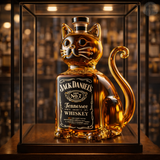 Cat-Themed Whiskey Carafe
