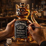 Cat-Themed Whiskey Carafe