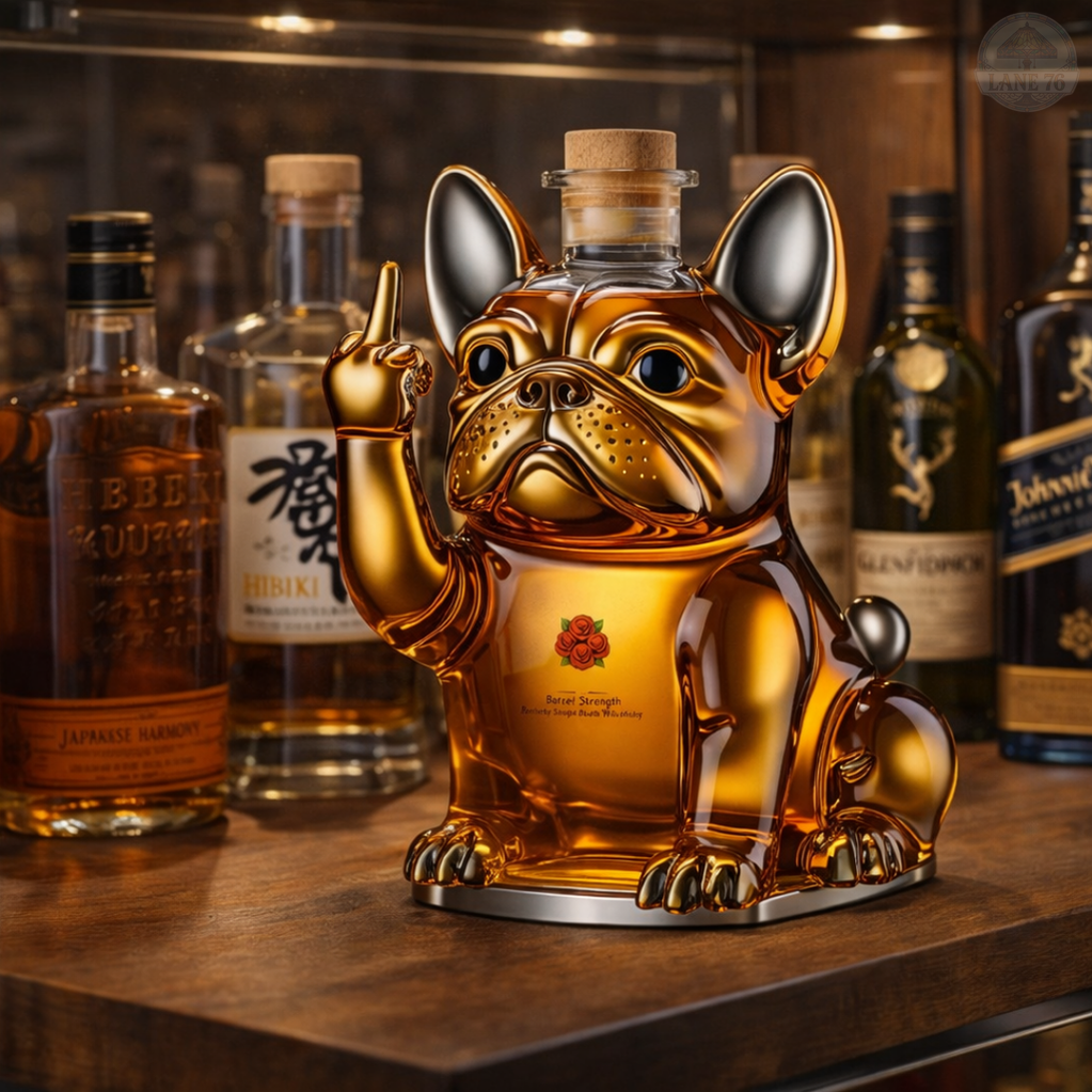 Dog-Themed Whiskey Carafe