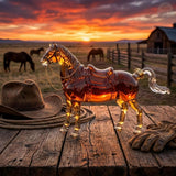 Horse-Themed Whiskey Carafe